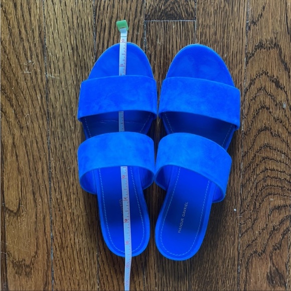 Mansur Gavriel Blue Sandals - Picture 8 of 11